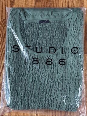 NWT Studio 1886 Sleeveless Long Lace Boho Tiered Maxi Dress Green Size M (8-10)